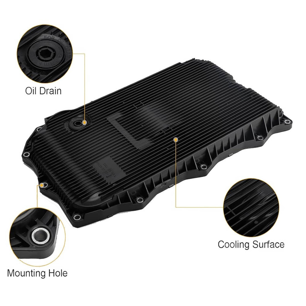 Solidspare For Ram1500 Dodge Charger Jeep Grand Cherokee 8HP70 Auto Transmission Oil Pan US