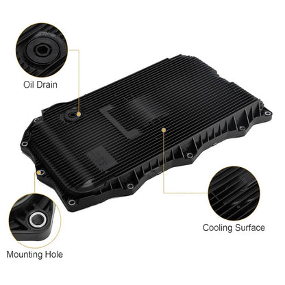 Solidspare For Ram1500 Dodge Charger Jeep Grand Cherokee 8HP70 Auto Transmission Oil Pan US