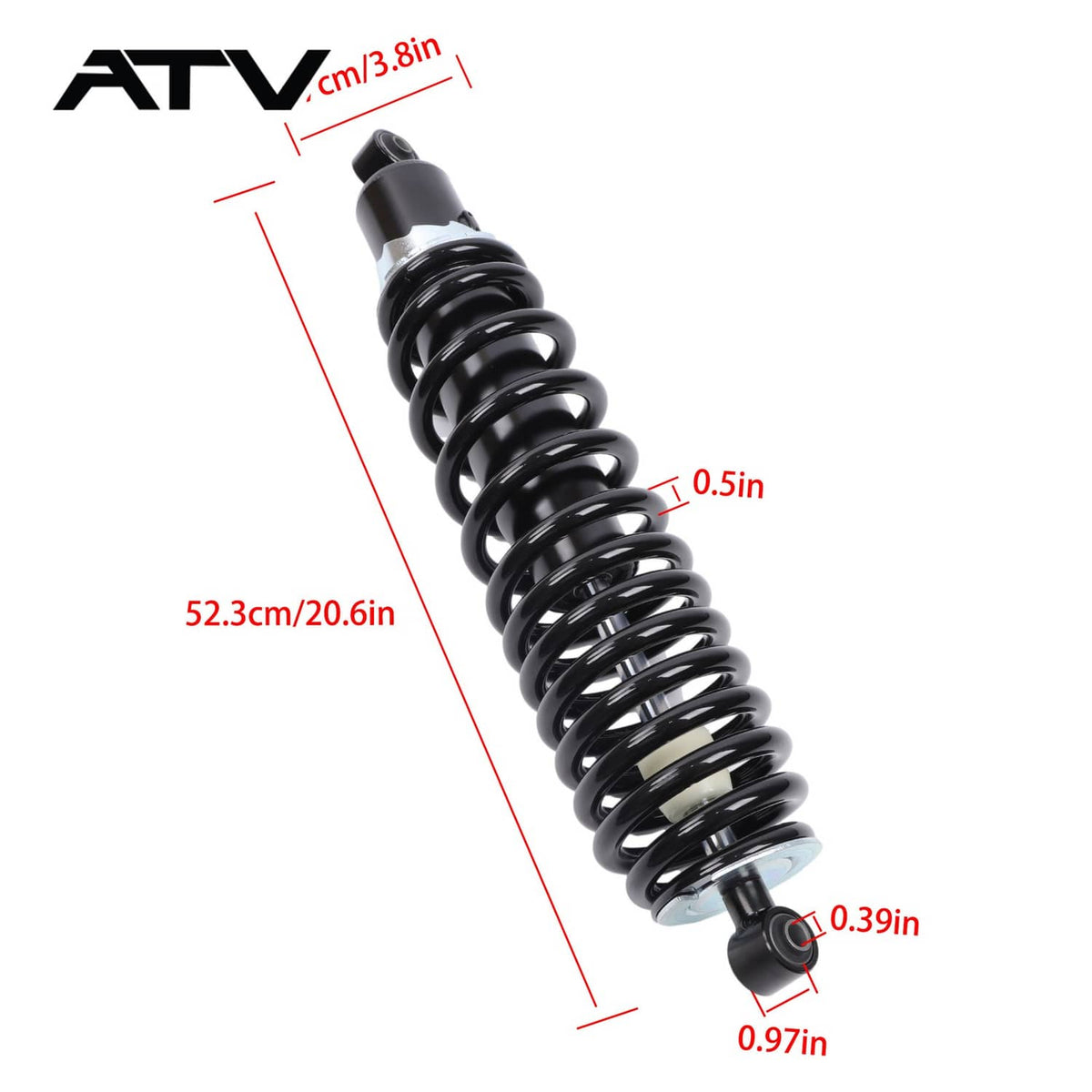Solidspare 2017-2019 For Can-Am Defender HD8 Defender HD10 HD10 Max 2× Rear Coil-Over Shock