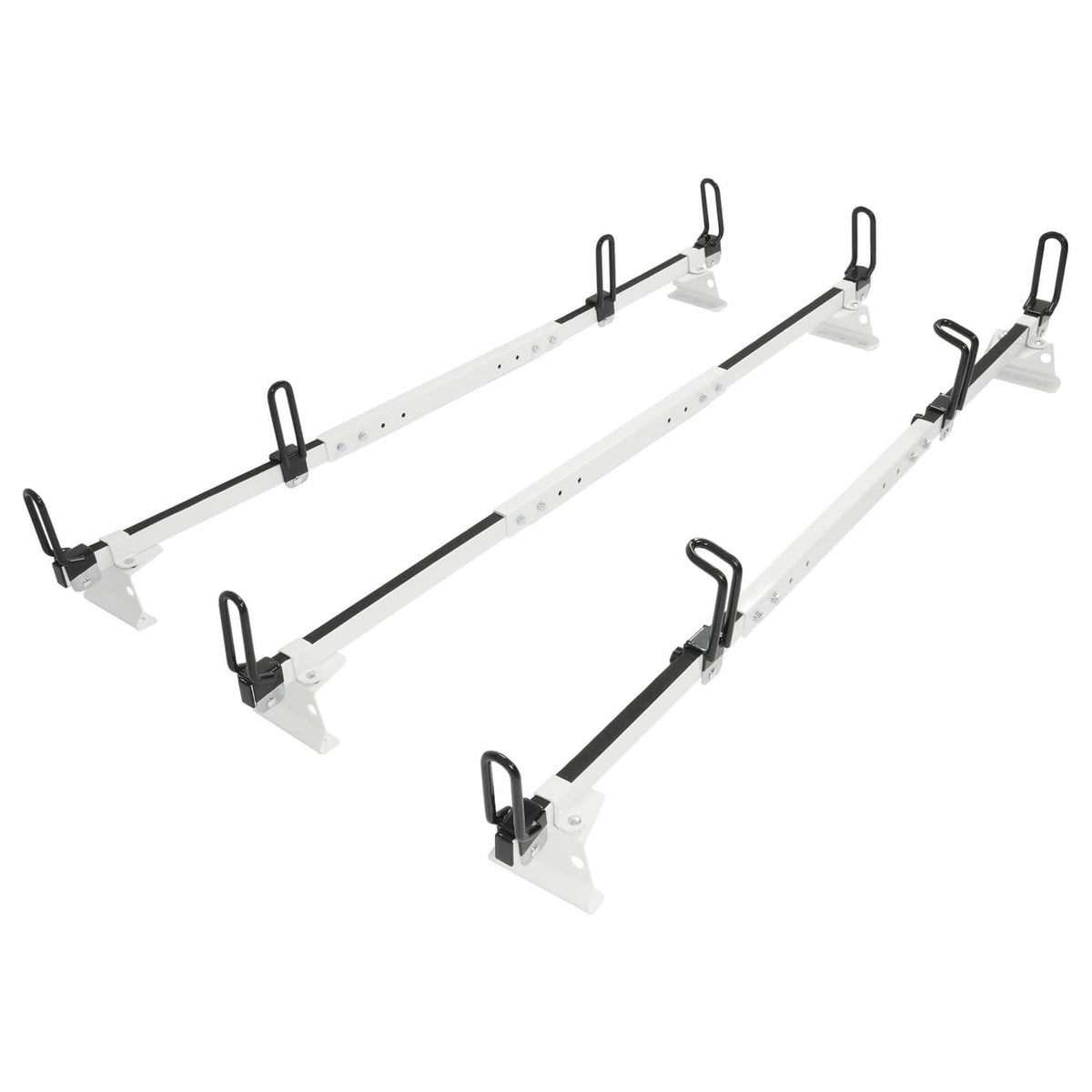 Solid Spare 3-Bars Cargo Van High Ladder Roof Rack For Nissan NV 1500 2500 3500 750 lbs