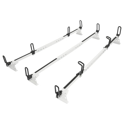 Solid Spare 3-Bars Cargo Van High Ladder Roof Rack For Nissan NV 1500 2500 3500 750 lbs