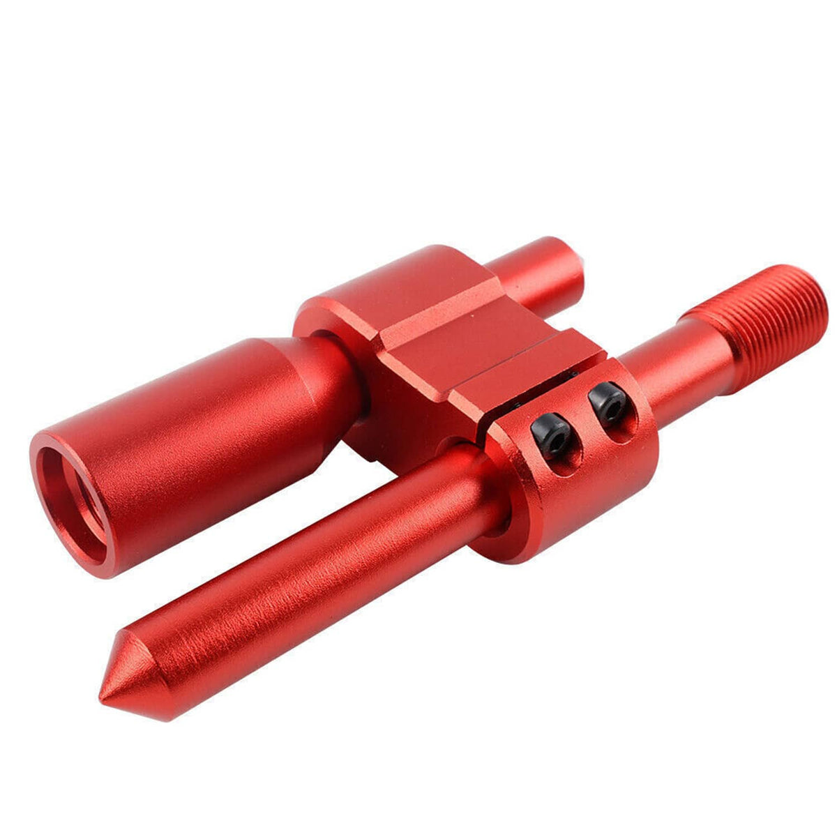 Solidspare Car Alloy H Type Shift Knob Extension Adjustable Extender Gear Shifter+3 Adapter