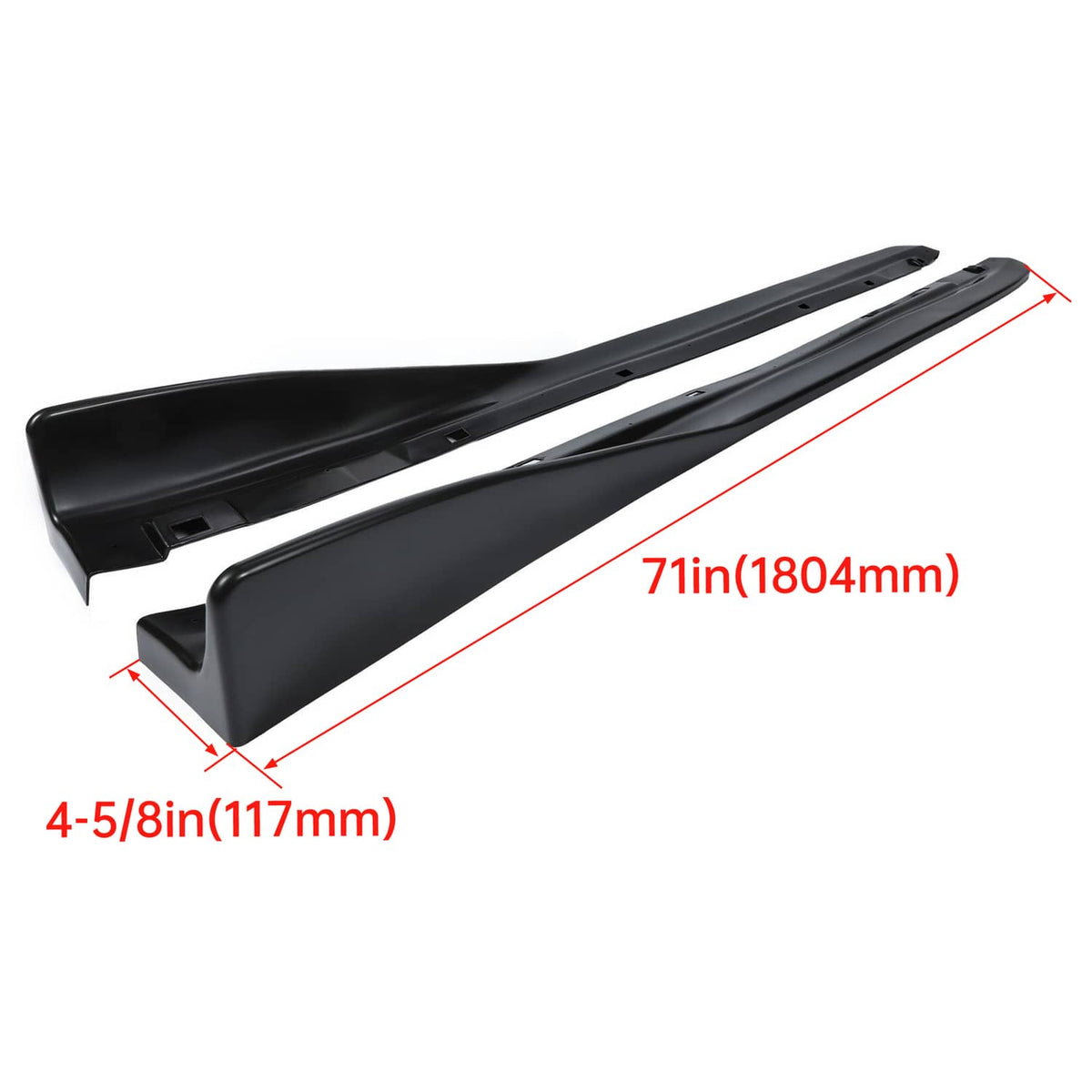 Solid Spare Fits Subaru Impreza WRX STI 02-07 CS Style Side Skirts Rocker Panel Extension PP