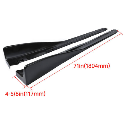 Solid Spare Fits Subaru Impreza WRX STI 02-07 CS Style Side Skirts Rocker Panel Extension PP