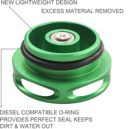 Solidspare Magnetic Diesel Fuel Cap Aluminum For 2013-2018 Ram 1500 2500 3500