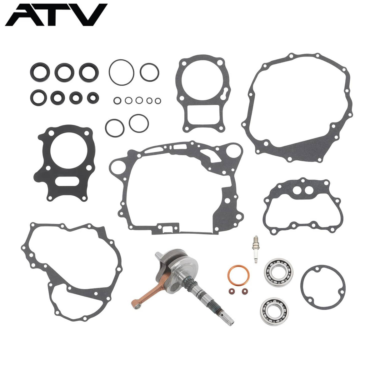 Solidspare For Honda Complete Bottom End Crankshaft Gasket Seal Kit TRX250EX TRX250TE Recon