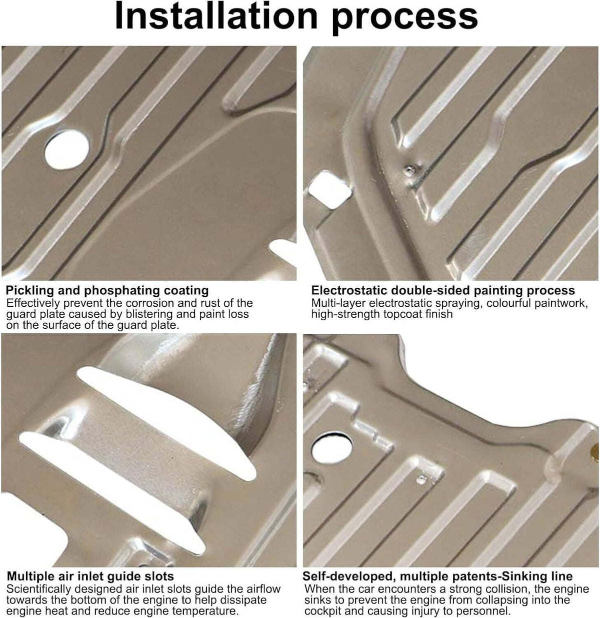 Solidspare Engine Splash Guard Under Car Shield Cover Board Fit For Honda Civic 2016-2021