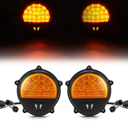 Solid Spare 2PCS LED Front Amber Turn Signal Parking lights For Humvee M35 M998 #12422957
