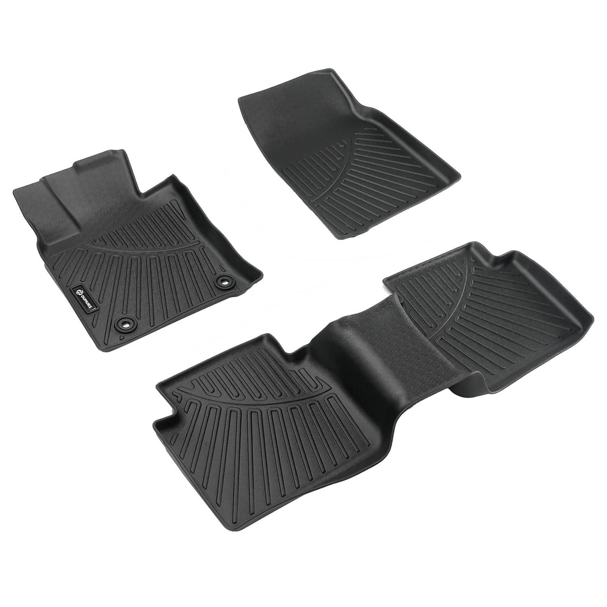 Solidspare Set for Toyota Camry 2018-2024 All Weather Waterproof Floor Liner Mats TPE Black