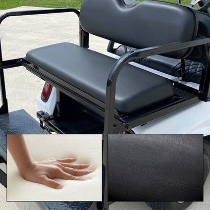 Solidspare For 2000-2013 Club Car DS Golf Cart Flip Folding Rear Seat Kit Back Seat