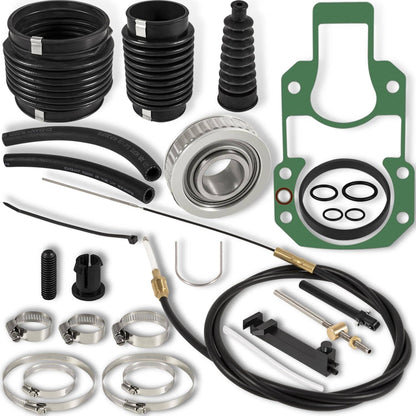 Solid Spare For Quicksilver Mercruiser Alpha One Transom Seal Bellow Kit & Lower Shift Cable