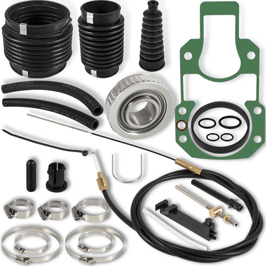 Solid Spare For Quicksilver Mercruiser Alpha One Transom Seal Bellow Kit & Lower Shift Cable