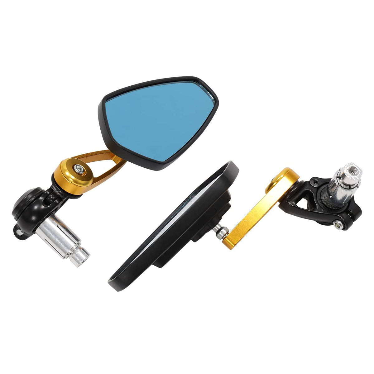 Solidspare Motorcycle 7/8" 22mm CNC Bar End Rear View Mirrors For Honda GROM MSX125 CB500F