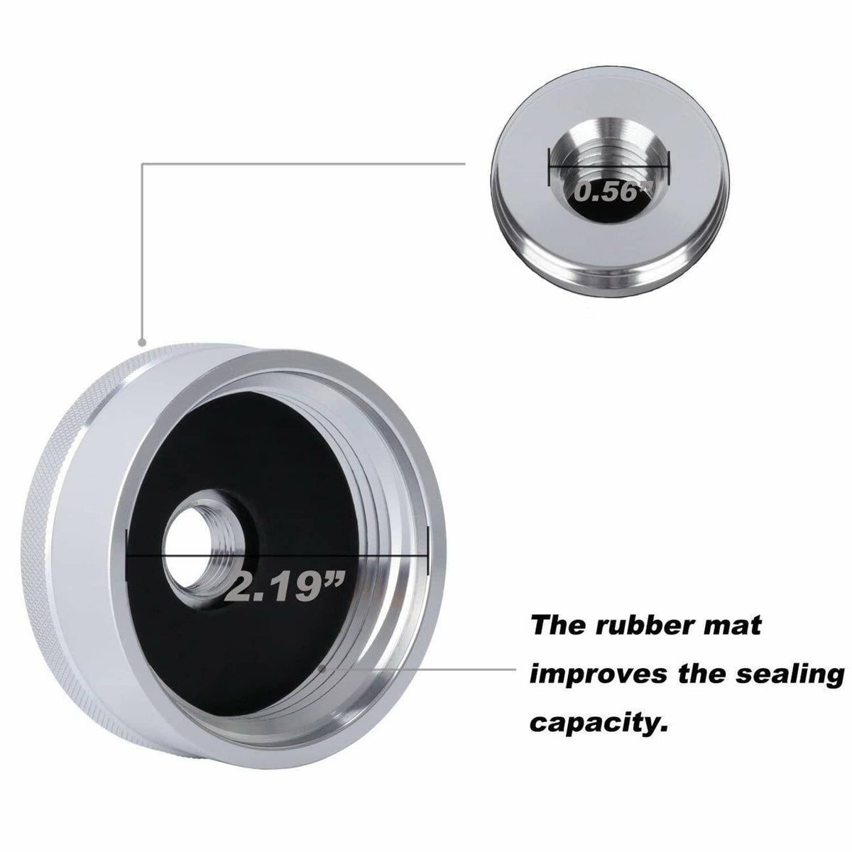 Solid Spare Extended Run Fuel Gas Cap For Honda Generator EU2000i EU2200i Fit 1/4"NPT Line