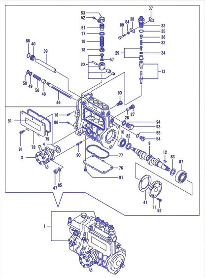 Solid Spare Fuel Pump AM882462 for John Deere A1 A2 A3 6X4 4X4 4020DF101 4020TF105 4020TF006