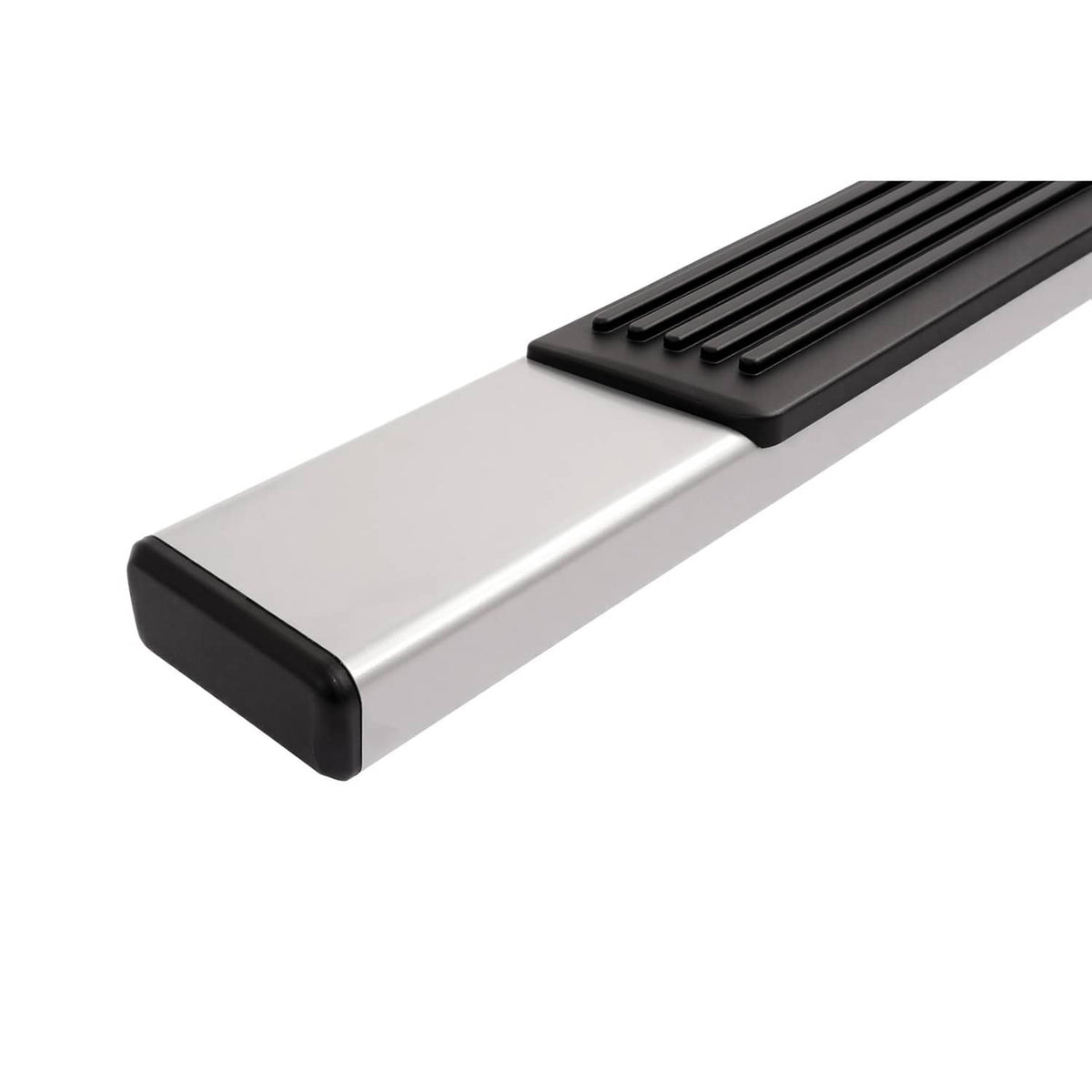 Solid Spare Side Step Bar Running Boards Silver+Black For 19-25 Silverado Sierra Regular Cab