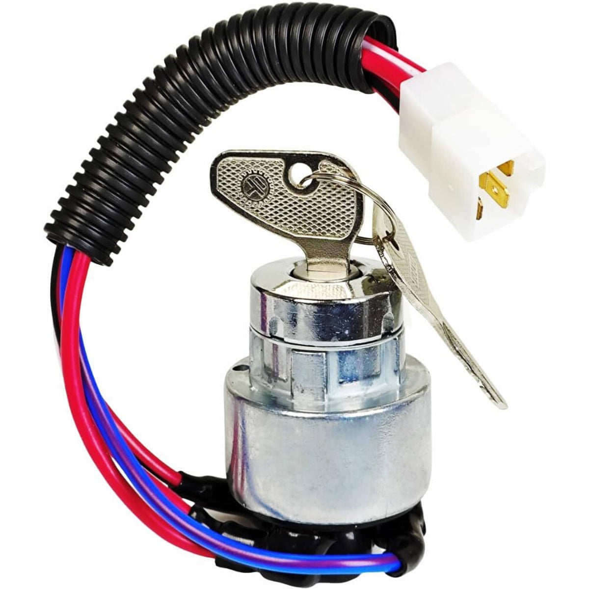 Solid Spare Ignition Switch TC020-31822 w/ 2 Keys for Kubota L3400 L3700 L3800 L4300 L4400