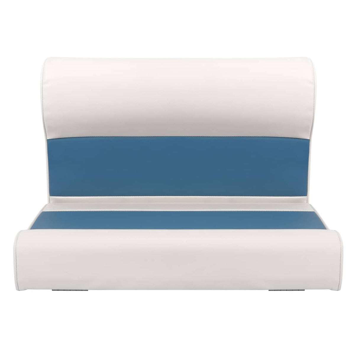 Solidspare #8WD95-1B-204 28" Pontoon Bench Seat Cushion Set Navy/White/Blue