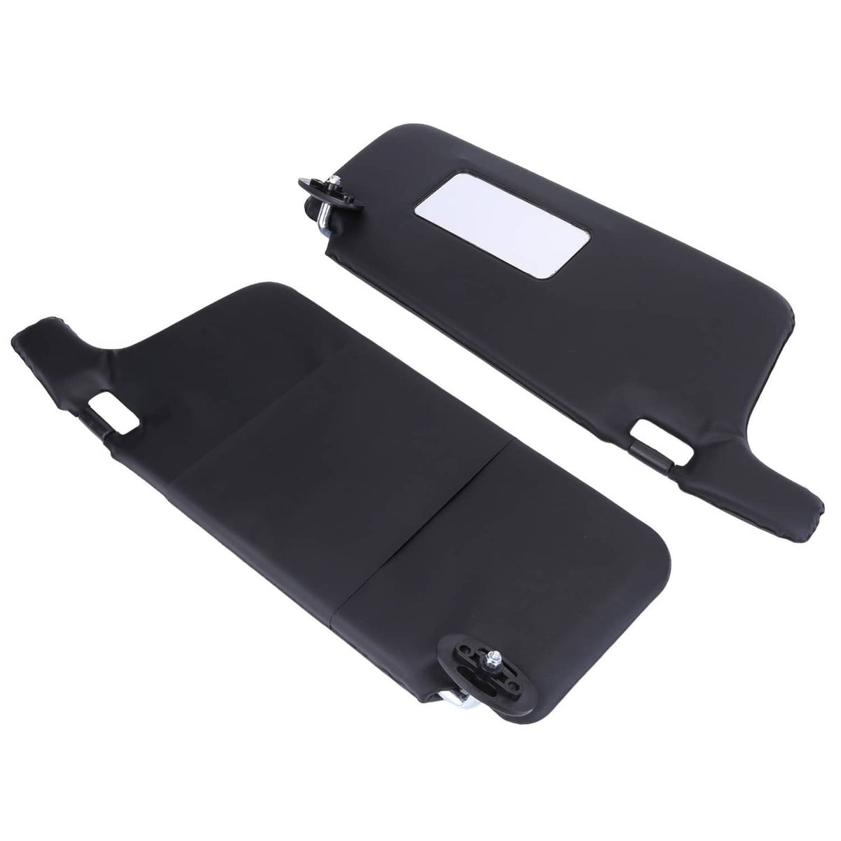 Solidspare Black Sun Visors Left Driver & Right Passenger Fit For 1996-2001 Honda Civic