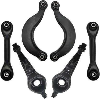Solidspare 6Pcs New For 2007-2013 Mazda 3 Rear Upper Lower Suspension Control Arms Kit