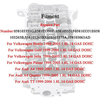Solidspare Aluminum Alloy Cylinder Head 1.8T 20V for VW Jetta Beetle Passat Golf Audi A4 TT