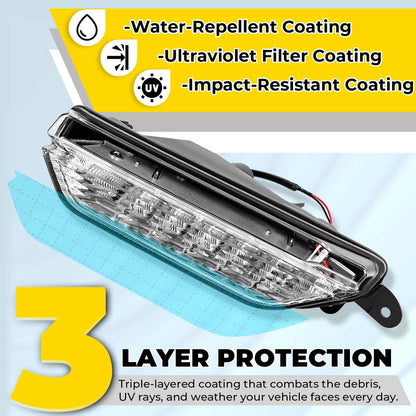 Solid Spare Pair Fog Daytime Running Light Lamp Clear For Infiniti QX50 2016 2017 LH+RH