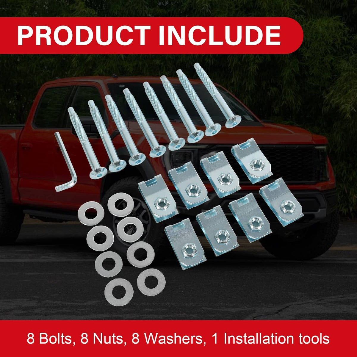 Solidspare Bed Mounting Hardware 8 Bolts Set Kit For 2004-2014 Ford F150 Truck 924-312