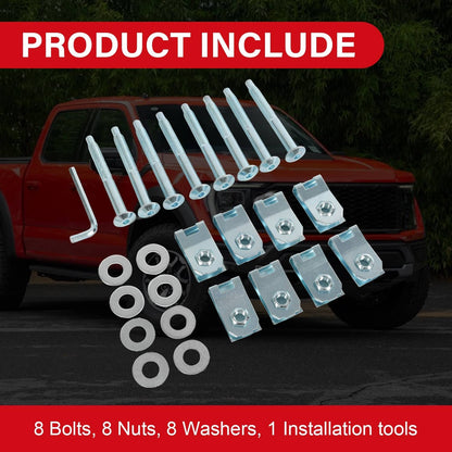 Solidspare Bed Mounting Hardware 8 Bolts Set Kit For 2004-2014 Ford F150 Truck 924-312