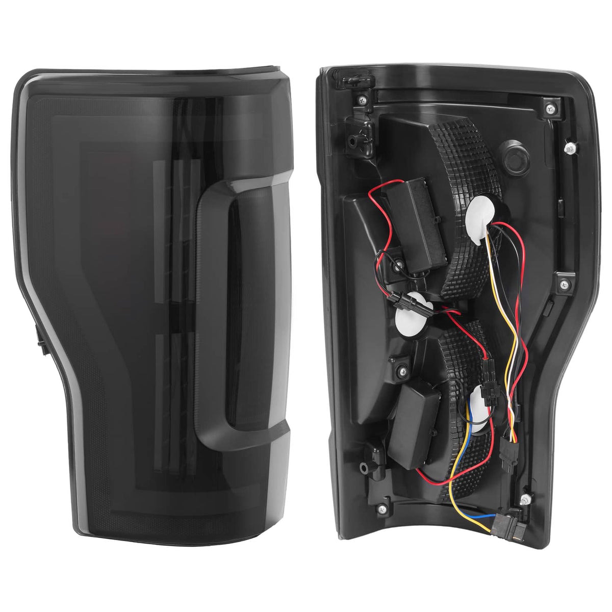 Solid Spare Smoke LED Tail Lights Lamps Pair For Ford F250 F350 F450 SD Super Duty 2017-2019
