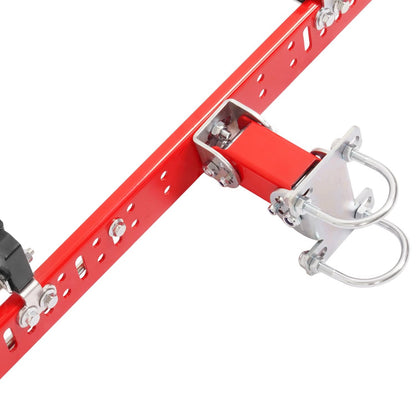 Solidspare Red Trimmer Rack Enhancing safety For lawn Mower 1"-2" Roll Bar Trimmer Holder