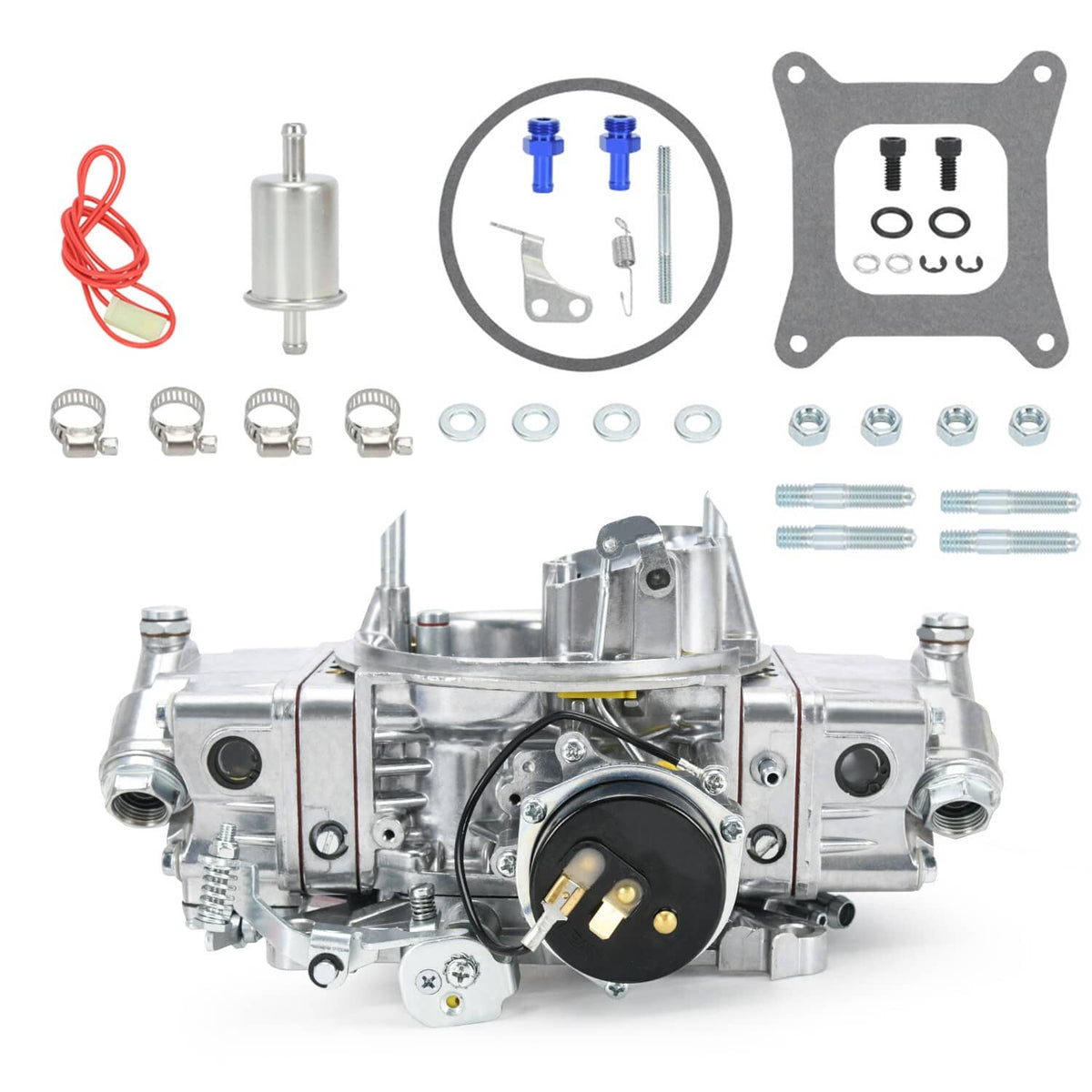 Solidspare For Holley Quickfuel Brawler 750 CFM Double Pumper 4 Barrel Carburetor E-Choke