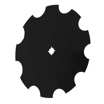 Solidspare 2X 18" Disc Harrow 3.5MM Notched  Heavy-Duty Steel For 1" / 1-1/8" Square Axle