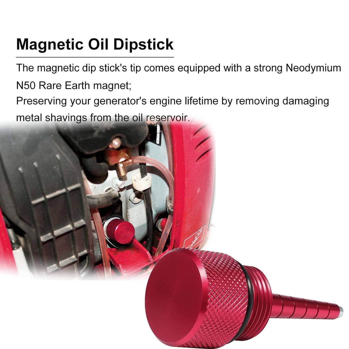 Solid Spare Extended Gas Cap,Oil Change Funnel,Magnetic Dipstick For Honda Generator EU2200i
