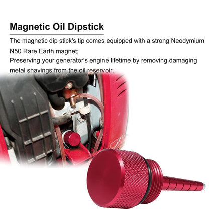 Solid Spare Extended Gas Cap,Oil Change Funnel,Magnetic Dipstick For Honda Generator EU2200i