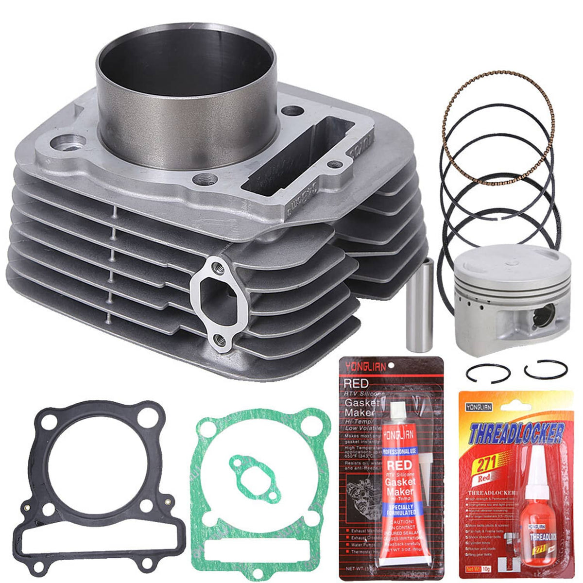 Solidspare Cylinder Piston Top End Gasket Kit for Yamaha Bruin 350 2x4 (YFM350A) 2004-2006