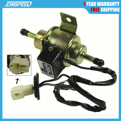 Solidspare CHROME Universal Gas Diesel Electric Fuel Pump 1/4 tubing 3-5 PSI Low Pressure
