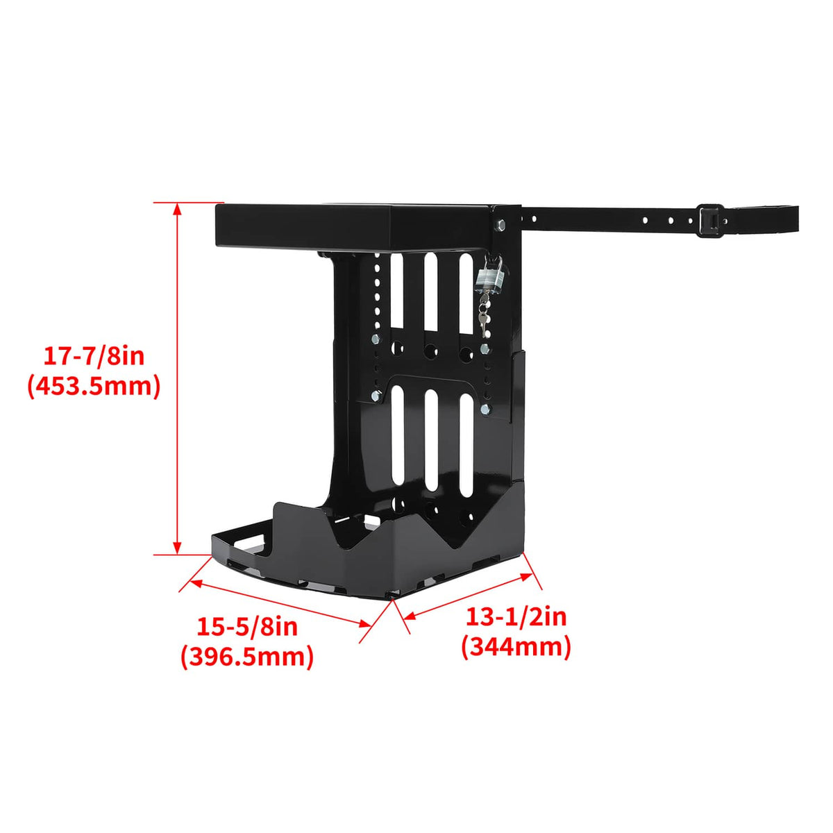 Solidspare Adjustable Trailer Rack For Lawn Landscape Trucks Back Pack Sprayer Blower Screw