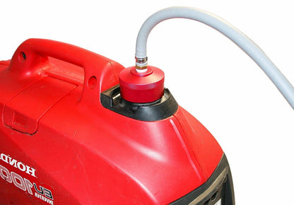 Solid Spare Extended Run Fuel Gas Cap Red For Honda Generator EU2000i EU2200i 1/4"NPT Line