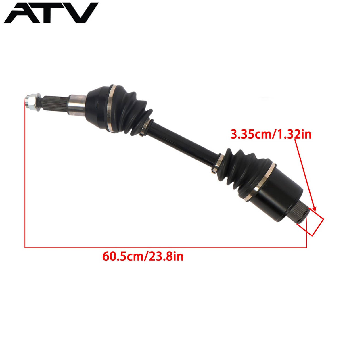 Solidspare Rear Left/Right CV Axles Drive Shaft For Polaris Sportsman 500 1999-2002 1380142