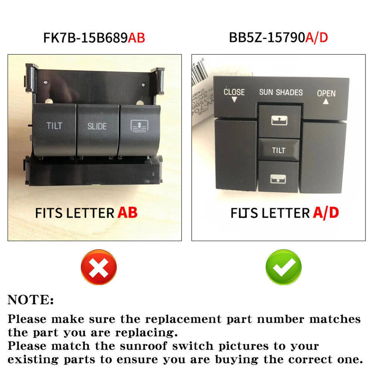 Solidspare 2Pcs Sunroof Moon Roof Motor Right & Left for 2011-2017 Ford Explorer BB5Z15790A
