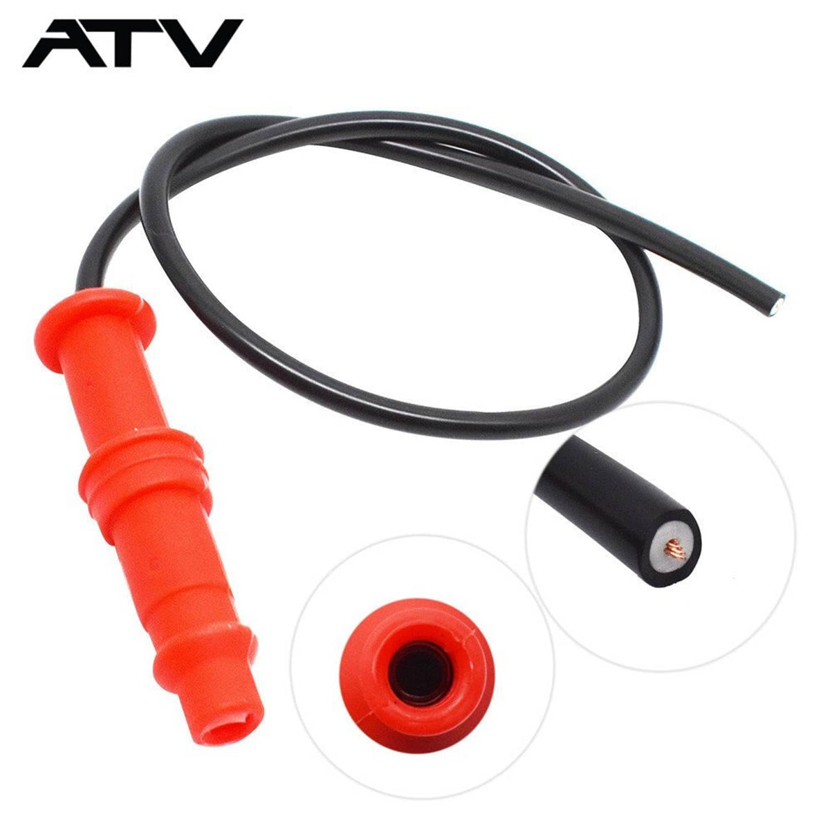 Solidspare Spark Plug Wire&Cap for 3084980 Polaris Sportsman 500 4x4 6x6 1996-2002