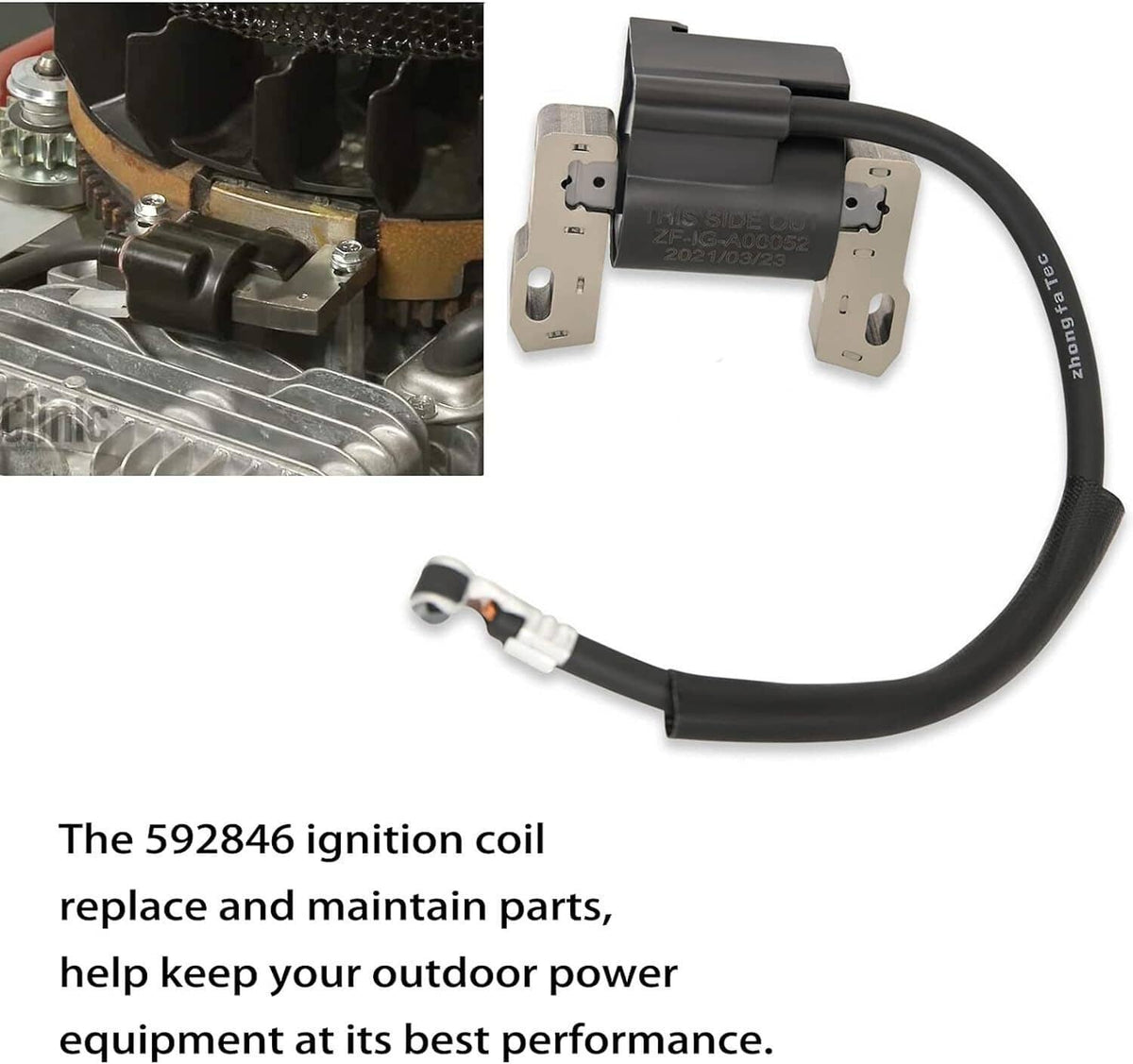 Solidspare 2x Ignition Coil Fits For Briggs & Stratton 446777 446877 543477 592846 691060
