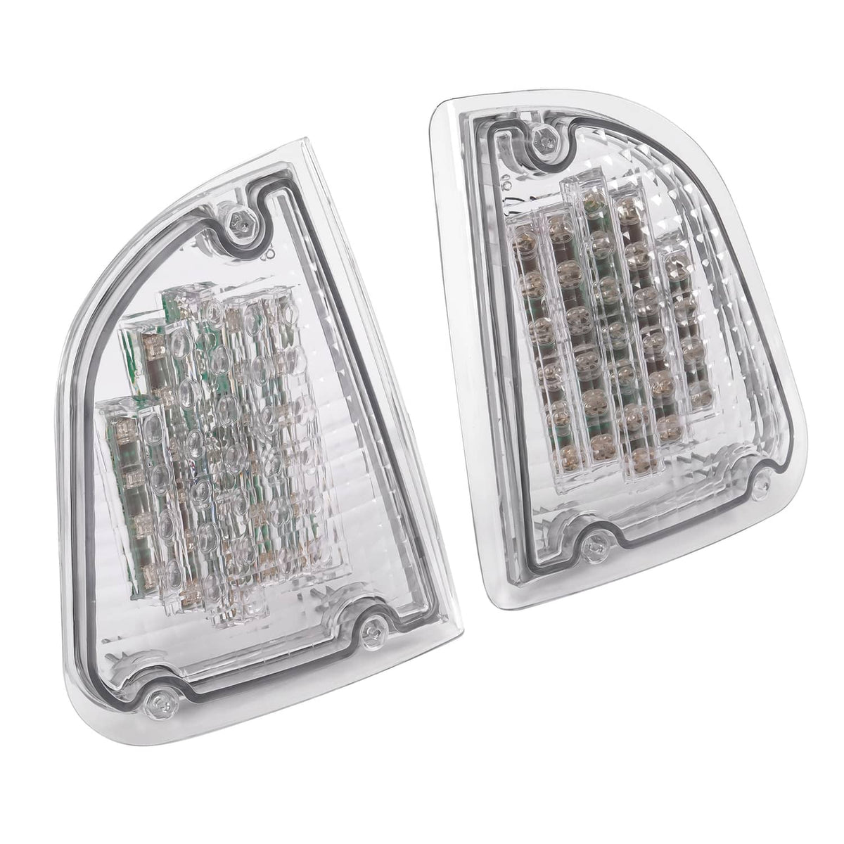 Solid Spare Pair Clear LED Turn Signal Lights Fit For 86-08 KW Kenworth K300 T300 T330 T600
