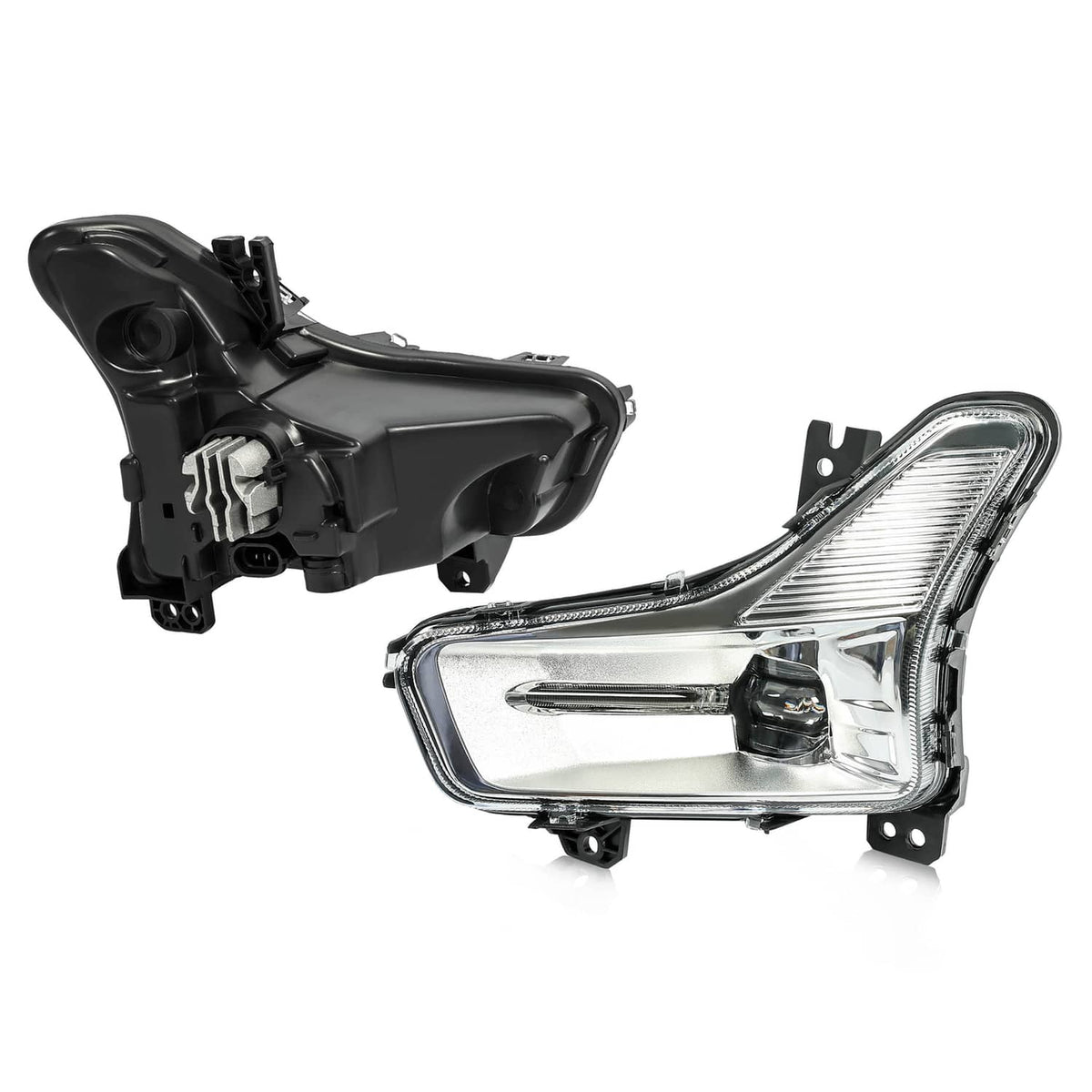 Solid Spare For Ford Fusion 2019-2020 LED Fog Lights Clear Driver Passenger Side #KS7Z15200B