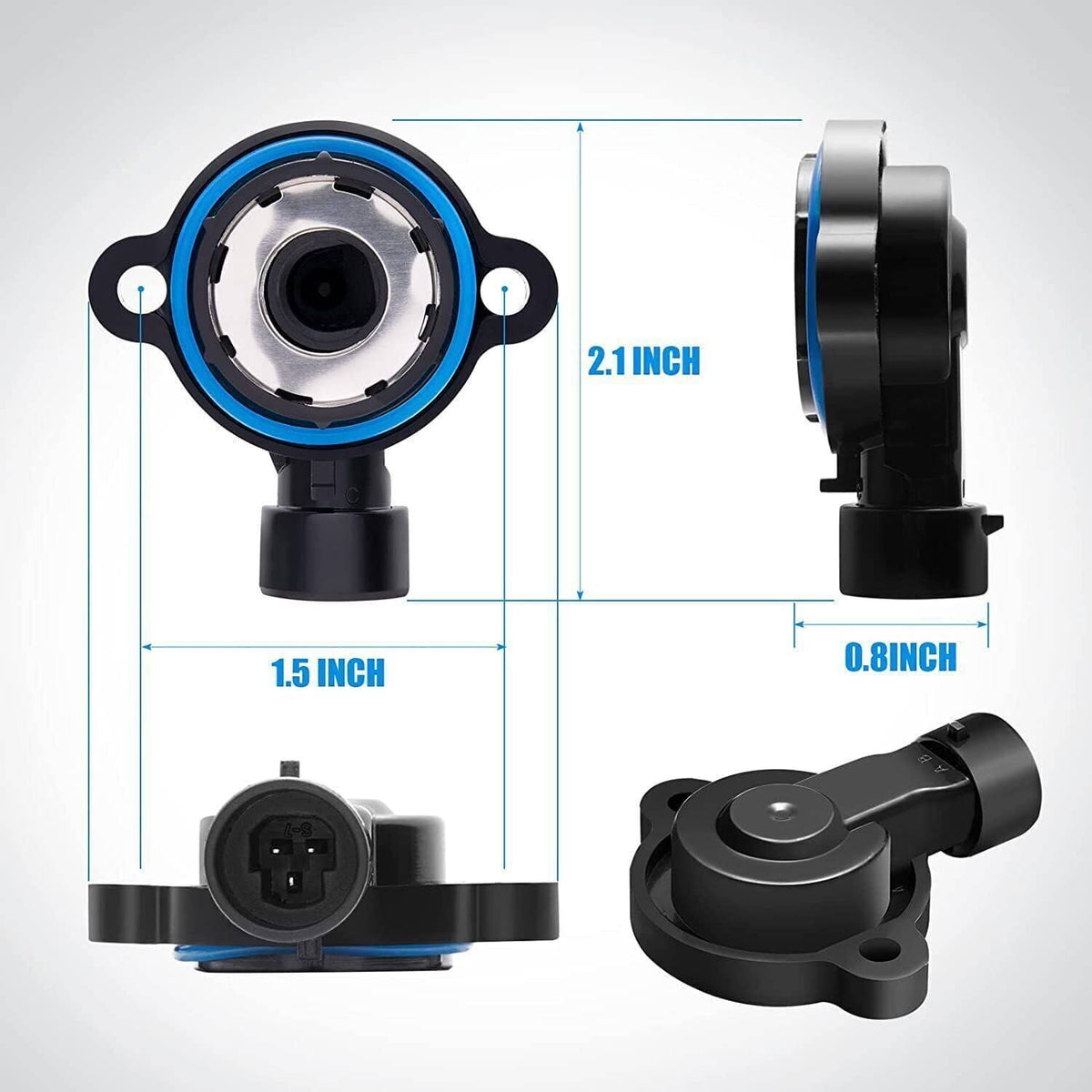 Solidspare Throttle Position Sensor+TPS Idle Air Control Valve For Chevy GMC Buick Cadillac