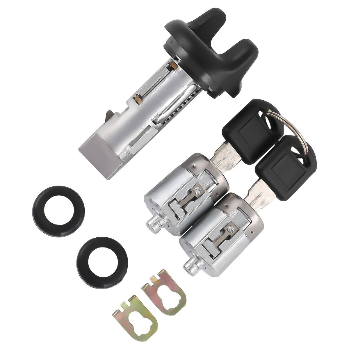 Solidspare Ignition Key Switch Cylinder & Door Lock With Set 2 Keys For Chevy GMC Pickup