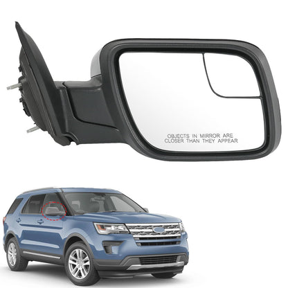 Solidspare Door Mirror Right Passenger Side For Ford Explorer 2012-2019FO1321554 Black 7Pin