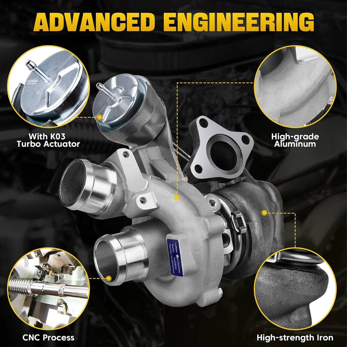 Solidspare Left +Right Turbo Kit For Ford F150 F-150 Pickup V6 3.5L 2013-2016 Turbocharger