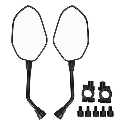 Solidspare ATV Rear Side View Mirrors w/ 7/8" Handlebar For Can-Am DS250 Polaris Sportsman