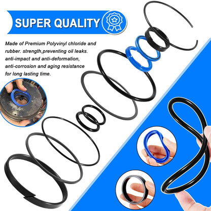 Solid Spare 4.0" Bore x 1.75" Rod Cylinder Hydraulic Log Splitter Cylinder Rebuild Seal Kit